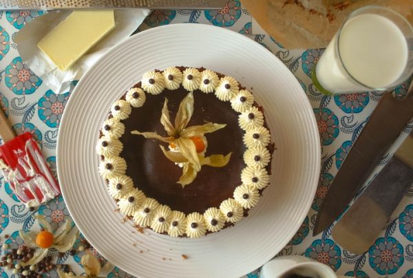 Chocolate-Peanut cheesecake